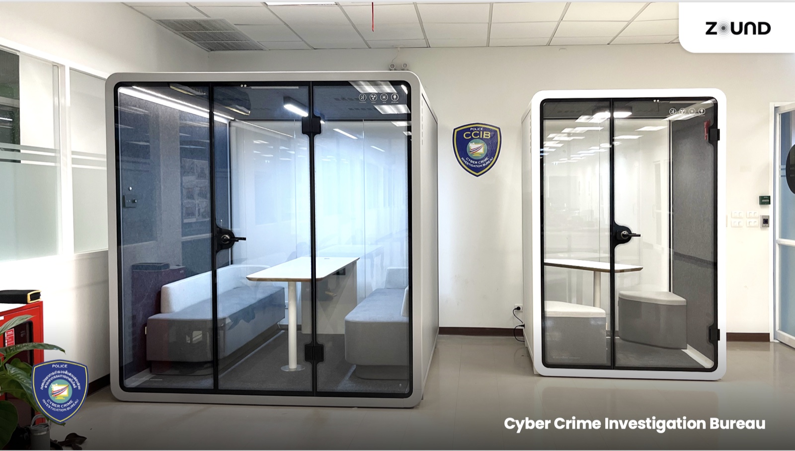 ZOUND pods installed at CCIB (Cyber Crime Investigation Bureau)